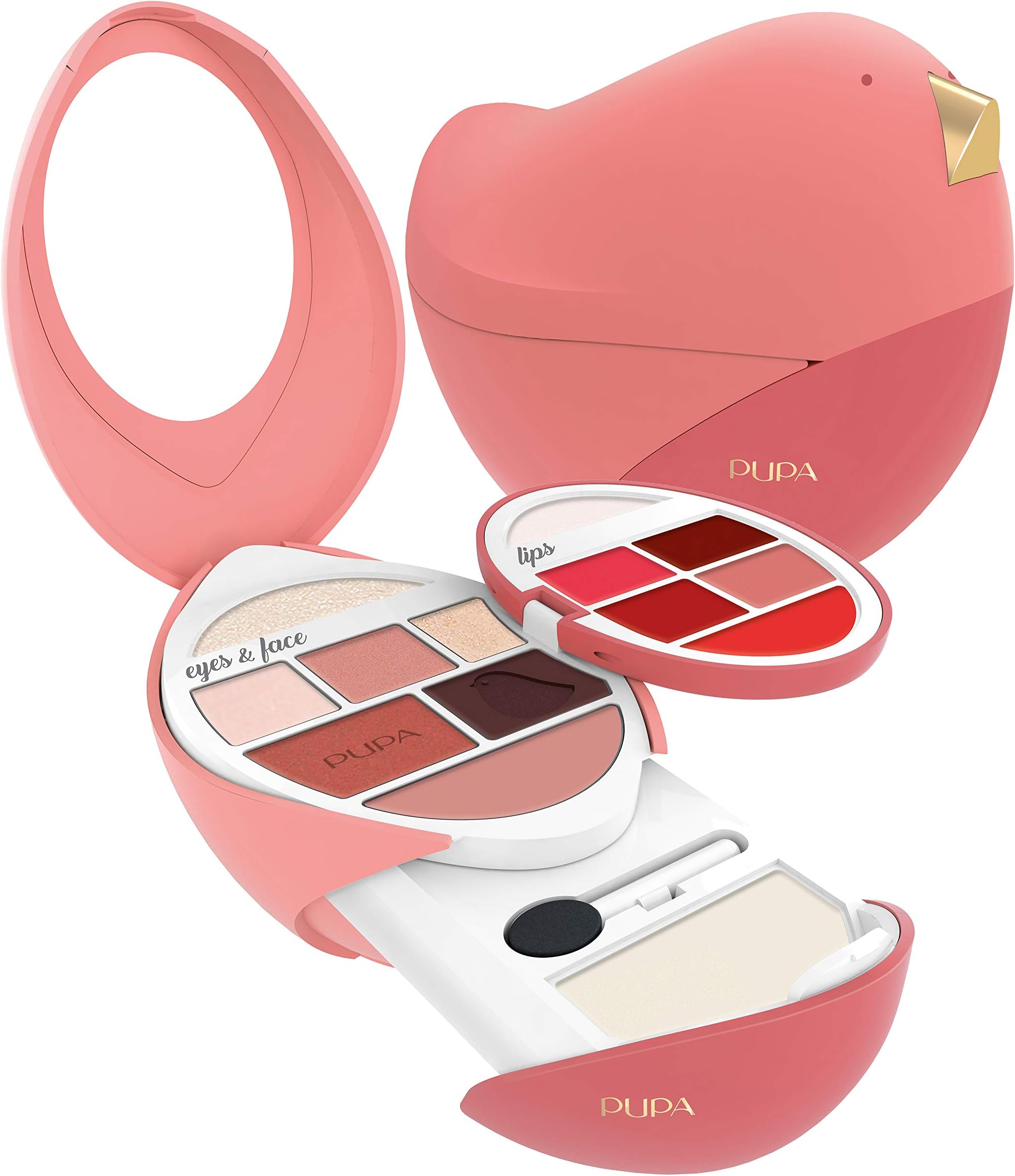 PUPA Bird 3 cofanetto trucco viso occhi labbra 001 rosa idea Regalo