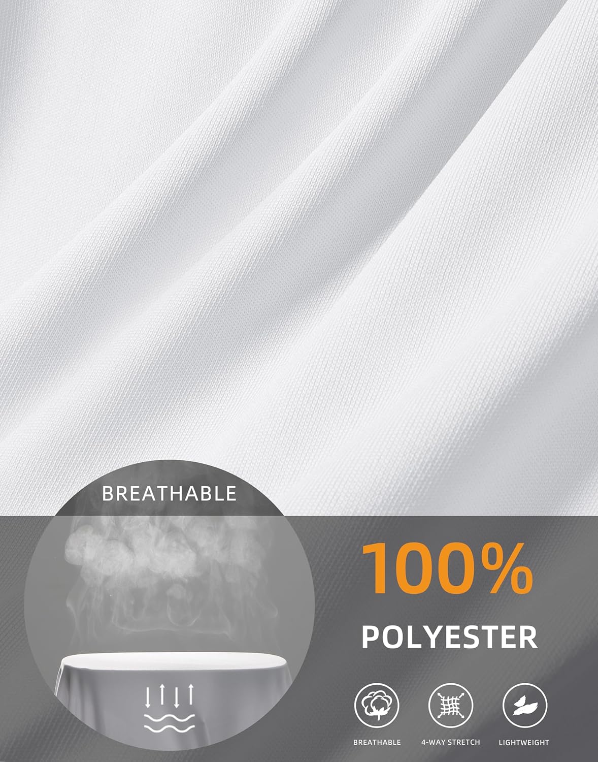 SANTINY Short Sleeve Workout Tops for Women Loose Yoga T-Shirts Sun Protection Breathable Running Athletic Tee Shirts - Image 6