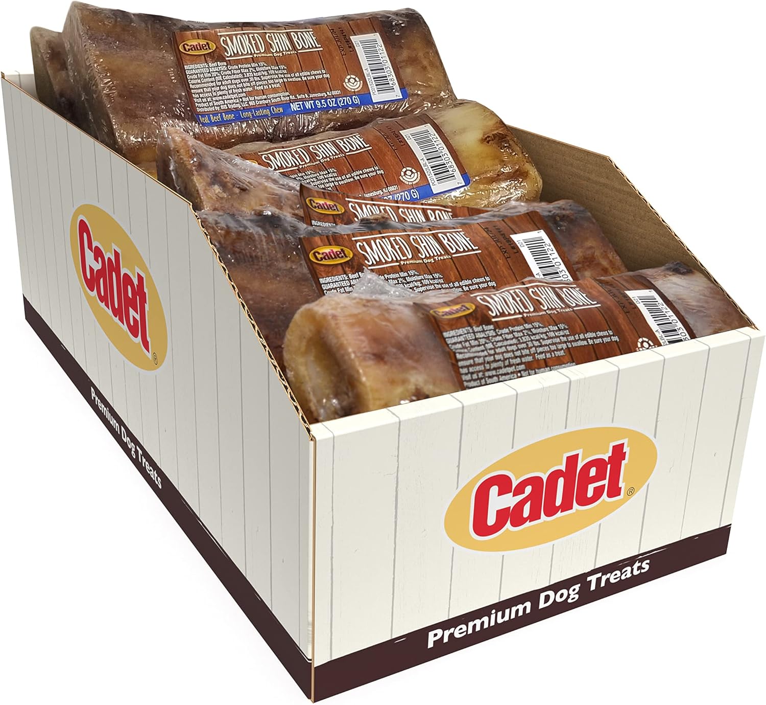 Cadet Smoked Shin Bone Display Large, 12 Count