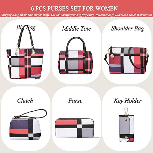 Miniatura 2 de 2E-youth Designer Purses and Handbags for Women Satchel Shoulder Bag Tote Top Handle Bag