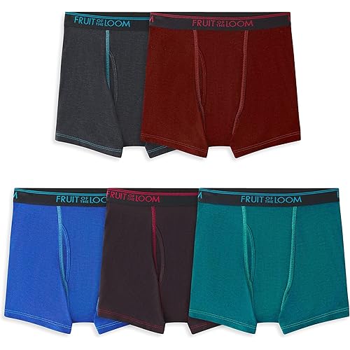 Fruit of the Loom Boys' 360 Stretch Boxer Briefs