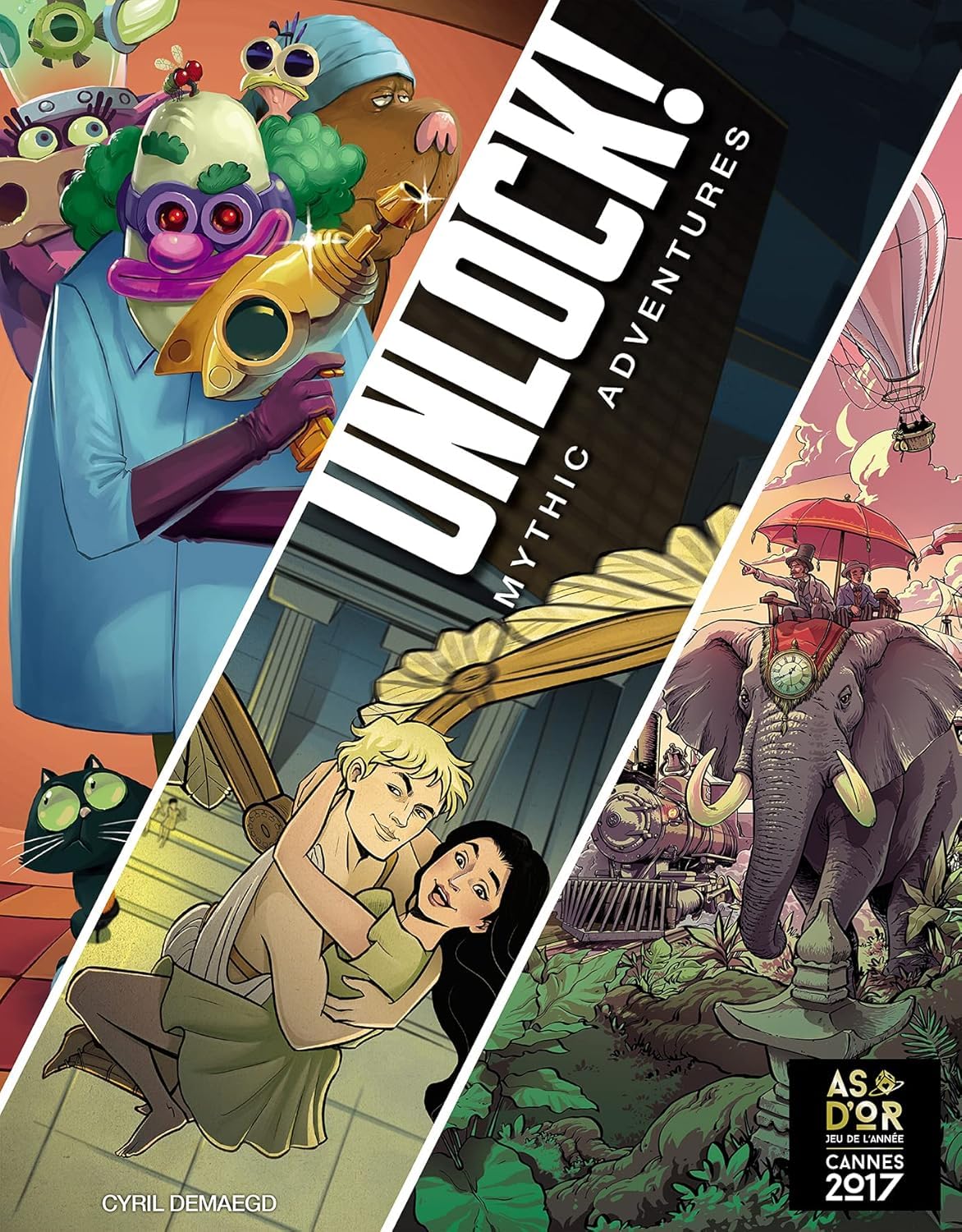 Asmodee - Unlock! Mythic Adventures - Jeu Escape Game Adultes et Enfants dès 10 Ans - Jeu d'Ambiance - Jeu de Cartes avec Application Gratuite - 1 à 6 Joueurs - en Français- Space Cowboys