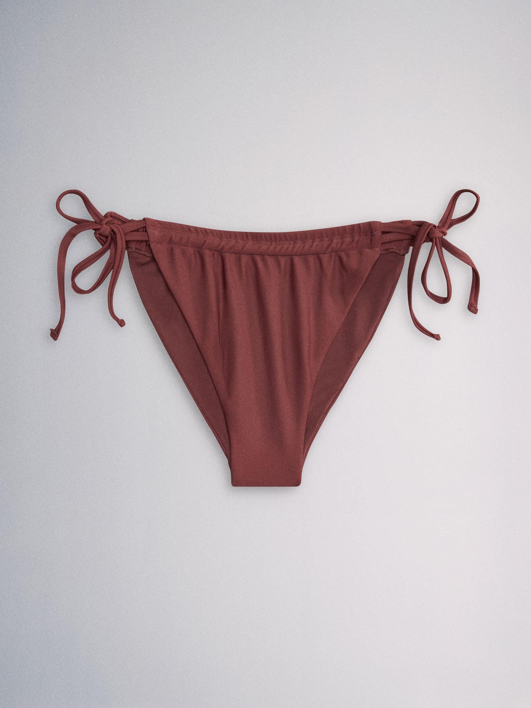 THE SET Donne Confezione da 3 di Slip Bikini sgambati | Adulto, con laccetto, High Leg, Mid Rise, Pull On