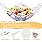 KOHUIJOO Stuffed Animal Net or Hammock, Stuffed Animal Net, Jumbo Toy Net Hammock for Stuffed Animals Wall Sling Corner Extra Large Kids Children Mesh Toy Net Organizer (2 Pack)