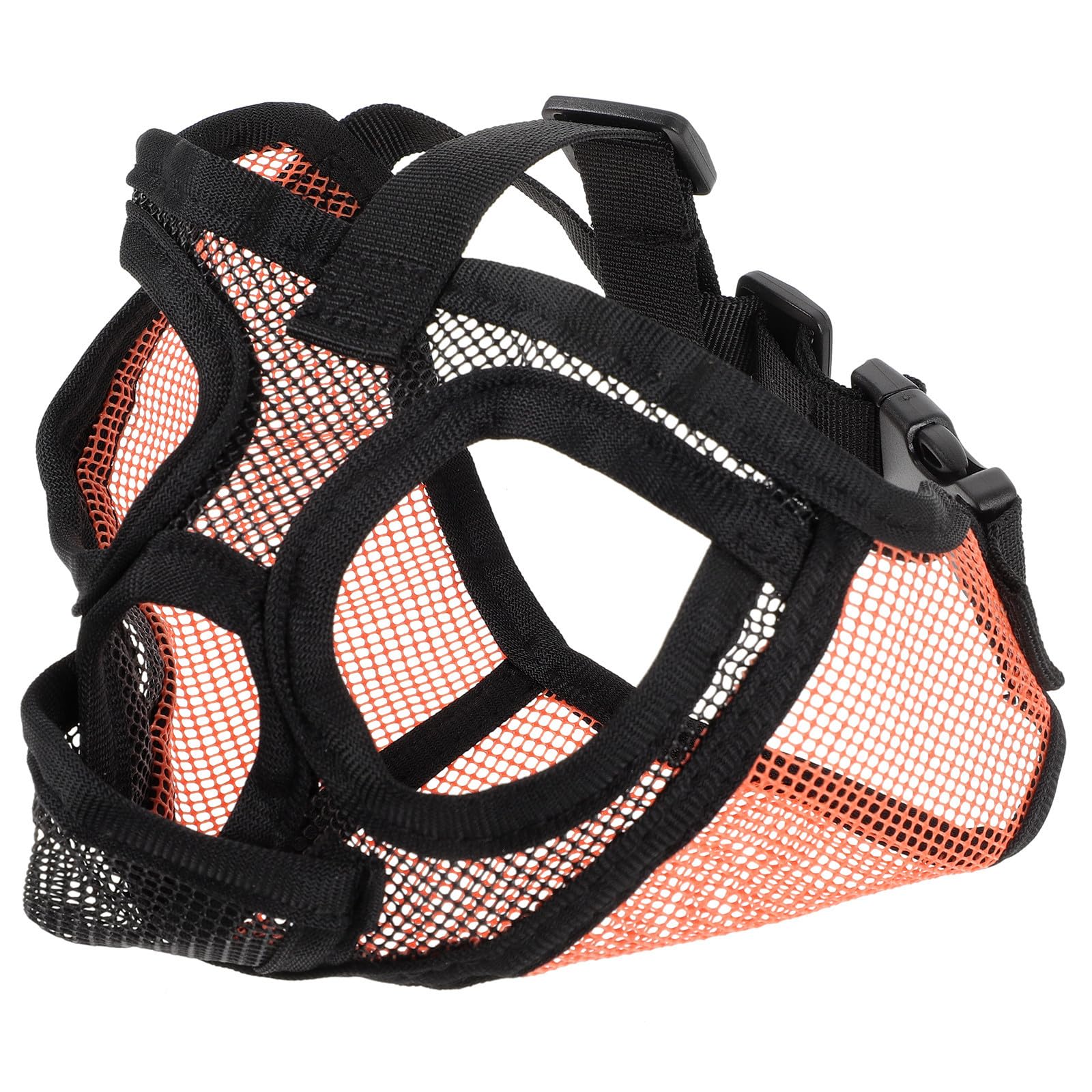 Mipcase 4pièces Muselière Respirante pour Chiens Muzzle Ajustable pour Chiens De Moyenne Confortable Et Durable Accessoire Anti-aboiement pour Bulldog Et Autres Races