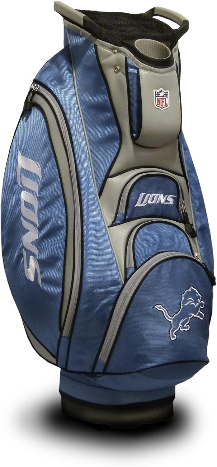 Team Golf NFL Oakland Raiders Victory Golf Cart Bag, 10-way Top with Integrated Dual Handle & External Putter Well, Cooler Pocket, Padded Strap, Umbrella Holder & Removable Rain Hood : Sports & Outdoors