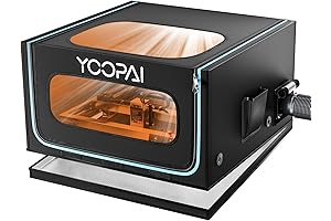 Coatslite Laser Engraver Enclosure 26.3"x22.4"x20", Fireproof Laser Engraver Cover w/ Exhaust &...