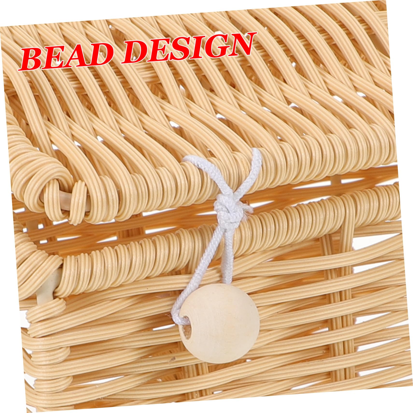 Garneck Cesta Tejida con Asa De Ratán Sintético para Dulces y Aperitivos con Forma De Casa De Muñecas para Recuerdos De Shower y Bodas Cesta Decorativa Navideña