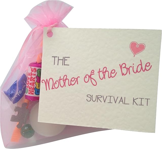 Mother of the Bride Survival Kit. Thank You gift & card keepsake. Novelty wedding gift