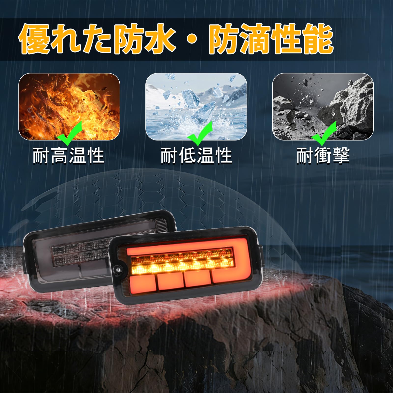 Amazon | Syncnika 2個セット LEDテールランプ ハイゼット トラック