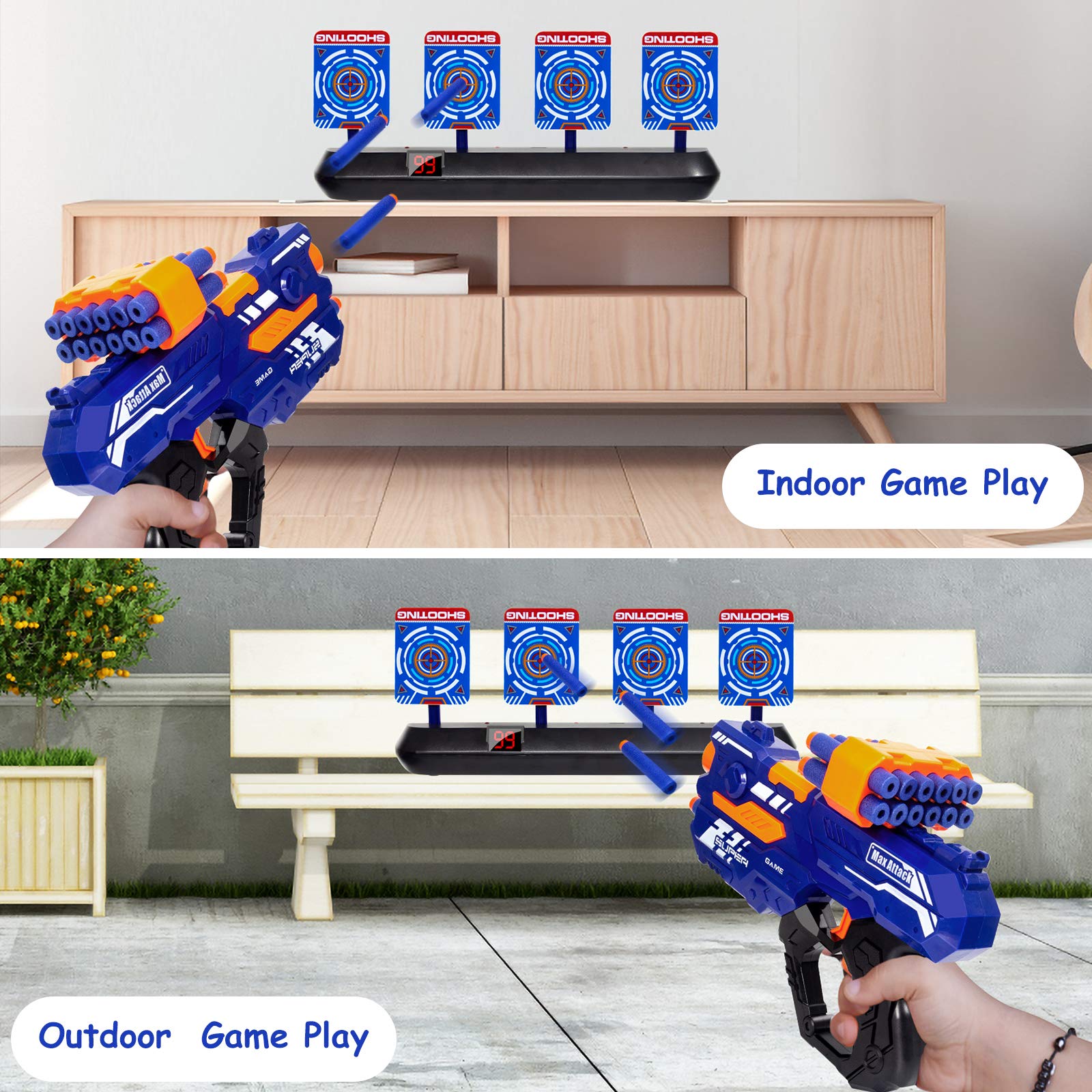 Buy KOVEBBLE Digital Shooting Targets with Foam Dart Toy Shooting