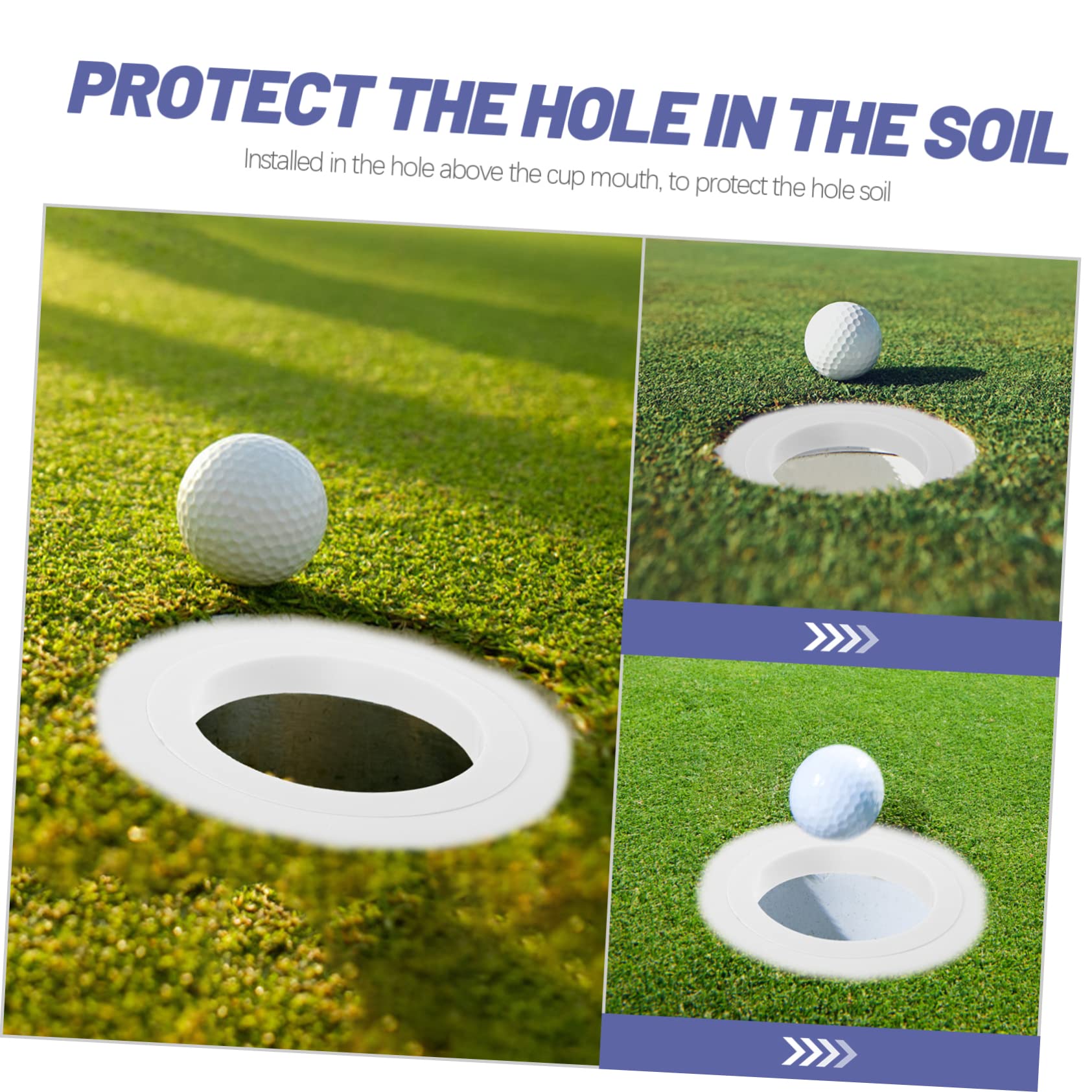 BCOATH Portable Hole Cup Ring Golf Practice Aid Thickened Hole Cup Ring for Indoor/Outdoor