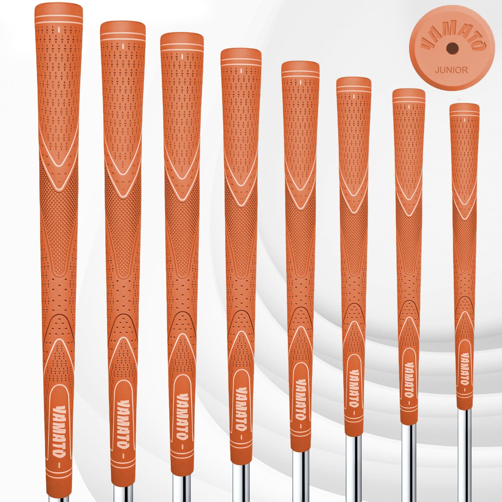 Yamato Junior Golf Grips Kids &amp; Youth Golf Club Grips - 8 Pack Of High-Quality Junior Golf Grips For Perfect Swing
