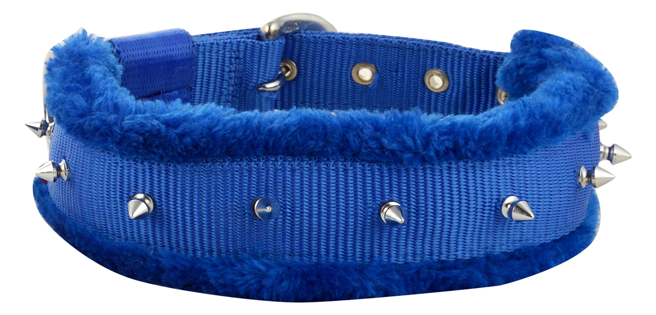 Skora Spike Dog Collar Blue - Large- 1.25 Inch (B071VD24J8) Amazon Price History, Amazon Price Tracker