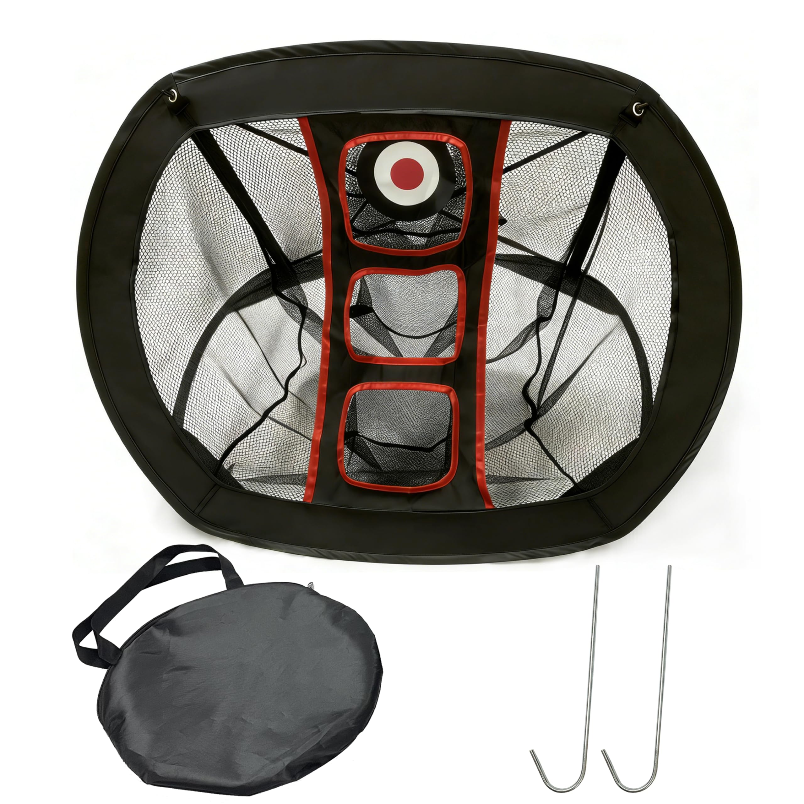 Golf chipping practice net, portable swing practice, improves accuracy, suitable for indoor/outdoor/backyard chipping and swing training, a great gift for male and female golf enthusiasts.