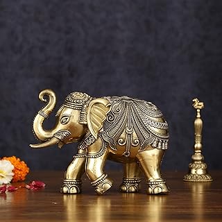 12 Indian Bathroom Ideas for Warm Practical Cultural Style 118 Elephant Statue- 5.5 Inches Tall | Ganesha Head Design | Indian Cultural...