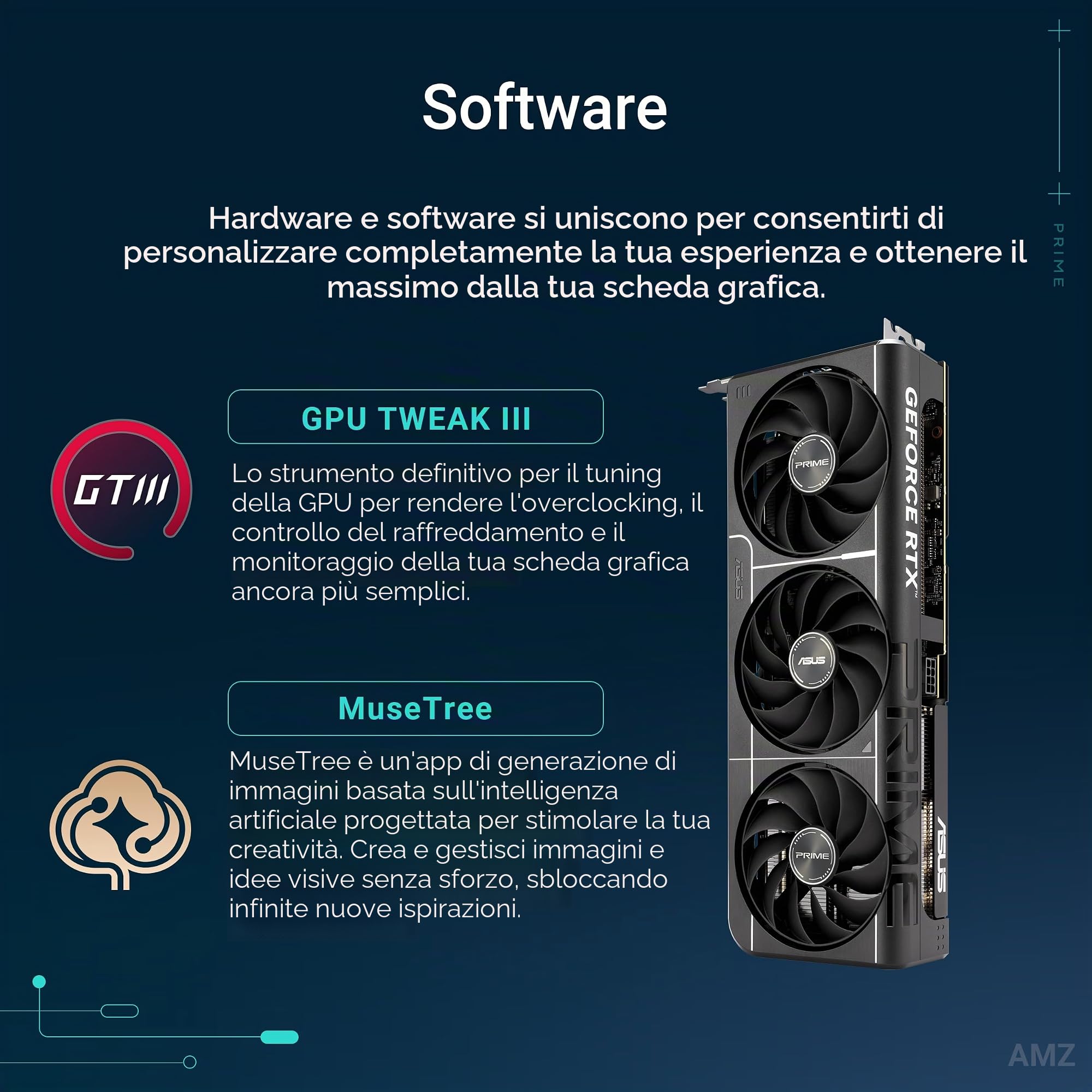 ASUS Scheda grafica Prime GeForce RTX™ 5060 Ti 16 GB GDDR7 OC Edition (PCIe® 5.0, 16 GB GDDR7, HDMI®/DP 2.1, 2.5-Slot, Axial-Tech Fans, Dual BIOS)