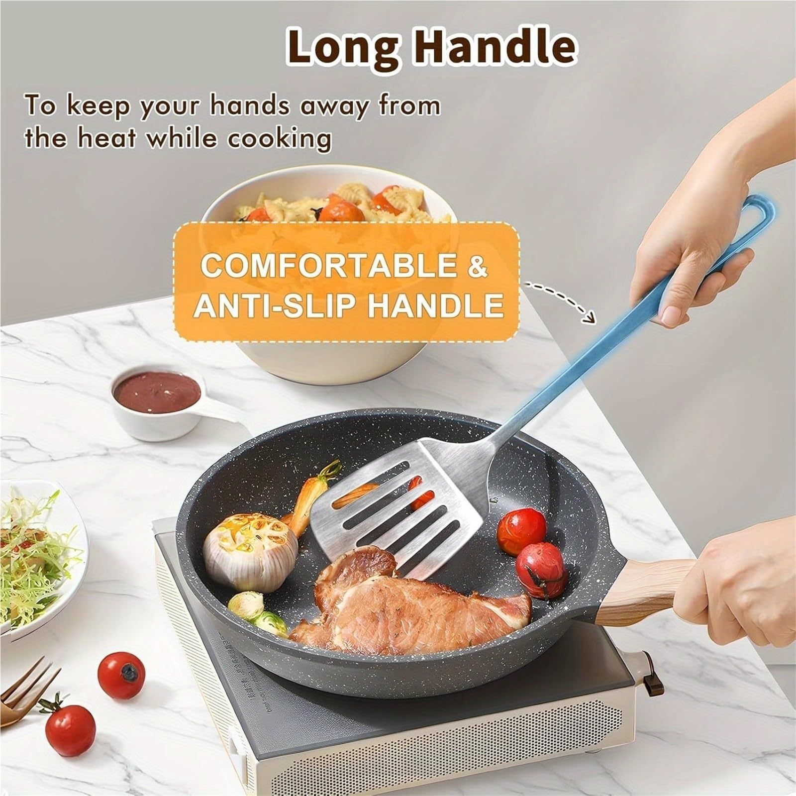 2 juegos (4 piezas (juego de espátula acero inoxidable) Para Utensilios De Cocina Y Barbacoa