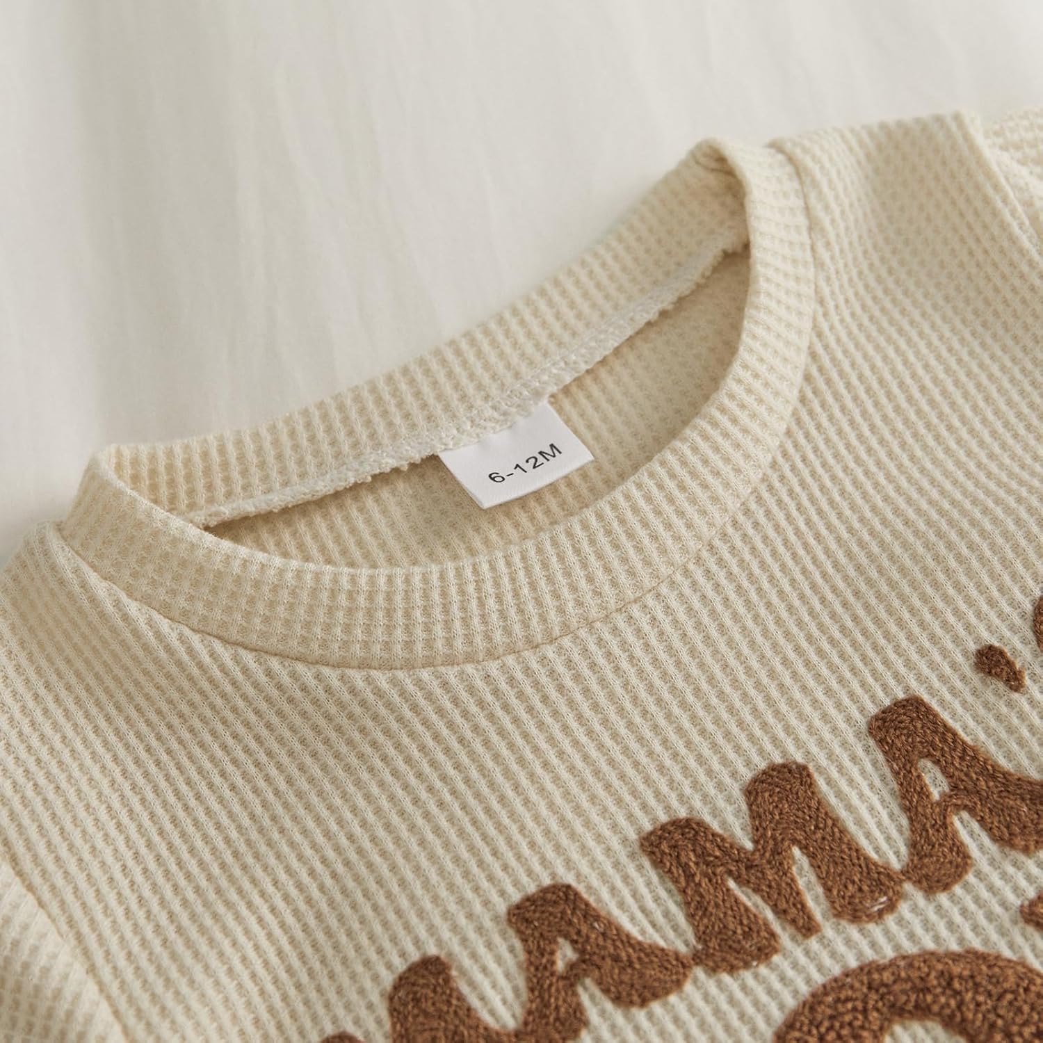 Toddler Baby Boy Summer Outfit Mama's Boy Baby Clothes Waffle Knit Short Sleeve T Shirt Top+Shorts Infant 2 Piece Set - Image 5