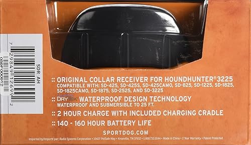 Miniatura 3 de SportDOG Brand HoundHunter 3225 Add-A-Dog Collar adicional, reemplazo o collar adicional para tu entrenador remoto de varios perros, impermeable y