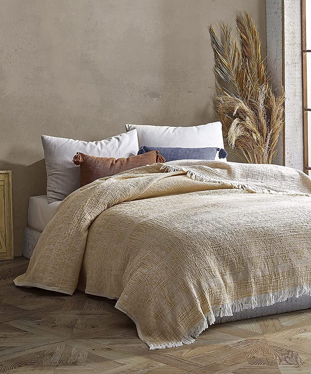 Coperta Mussola 4 Strati Oeko Tex - 100% Cotone Per Neonati 80x130 Cm - Foto 7