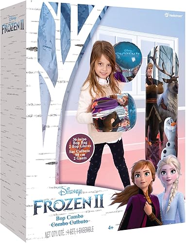 Miniatura 4 de Hedstrom Disney Frozen 2 Bop - Juego de saco de boxeo inflable y guantes (56-85341), 36 pulgadas
