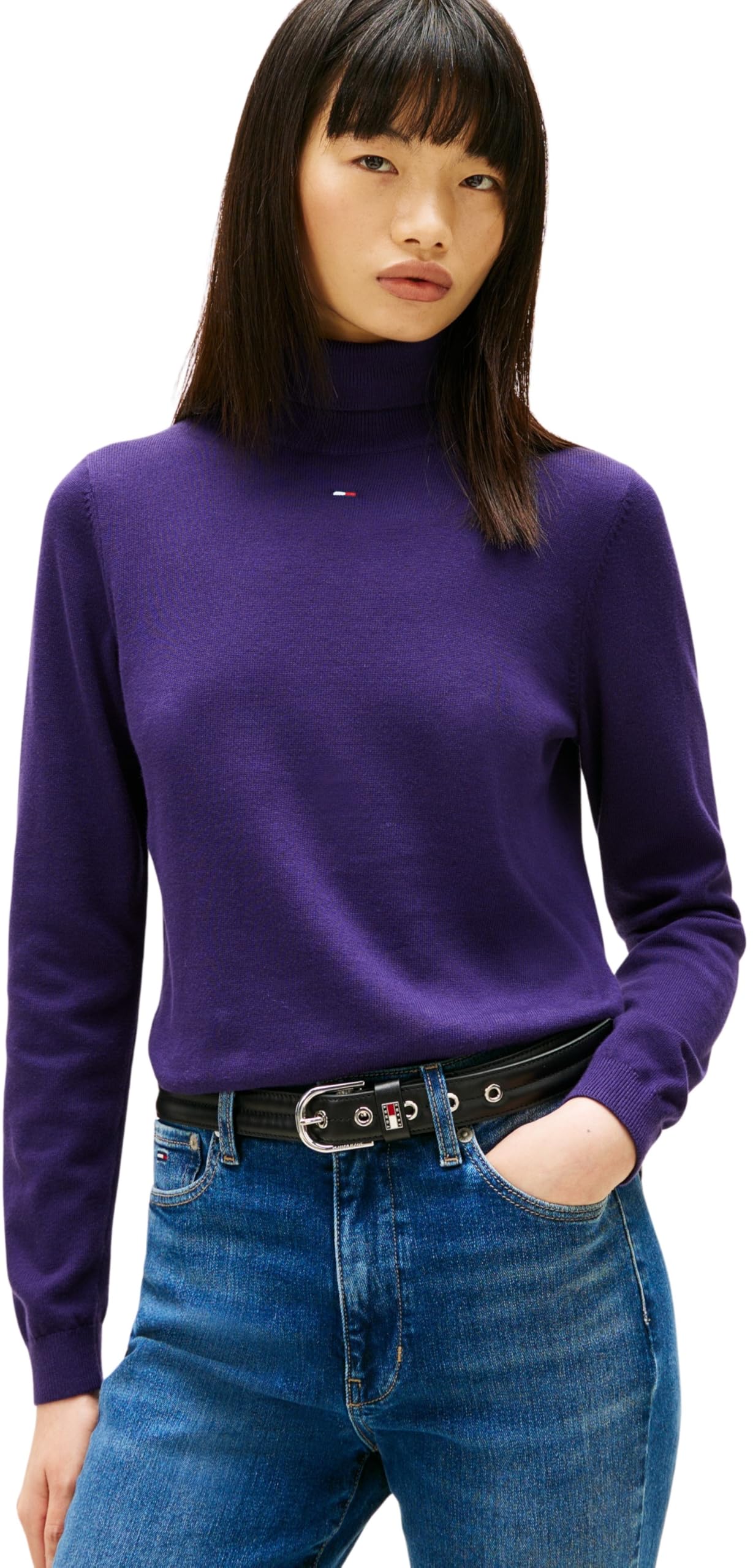 Tommy Jeans Damen Pullover Essential mit Rollkragen
