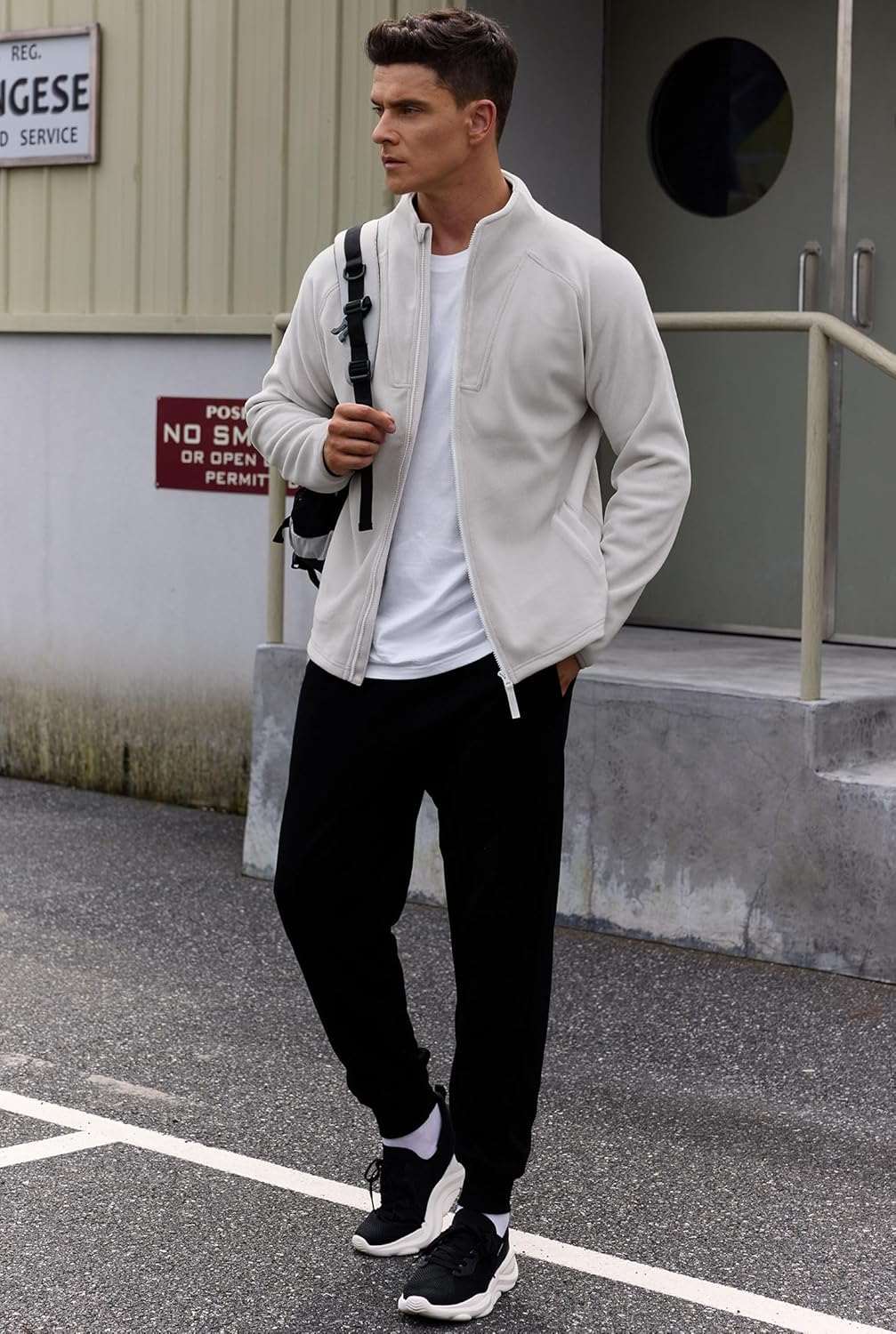 Men's Polar Fleece Jacket Warm Soft Midweight Full Zip Sweatshirt (S-XXL) - Image 5