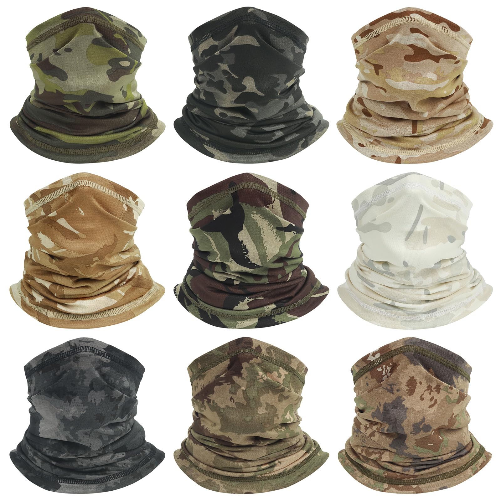 Neck Gaiters for Men Women Cooling Face Cover Sun Protection Face Mask Summer Bandana Balaclava
