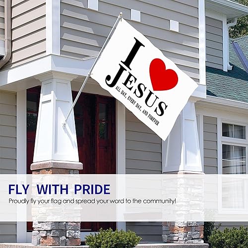 Miniatura 9 de Bandera de Romanos 1 16 con texto en inglés "Not Ashamed Romans 1 16", bandera cristiana de fe sobre el miedo de Jesús y Jesús de 3 x 5 pulgadas,