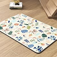 Vista 22 de Tapete para comedero de mascotas, absorbente, para tazón de alimentos y dispensador de agua del perro, no deja manchas, se seca rápido