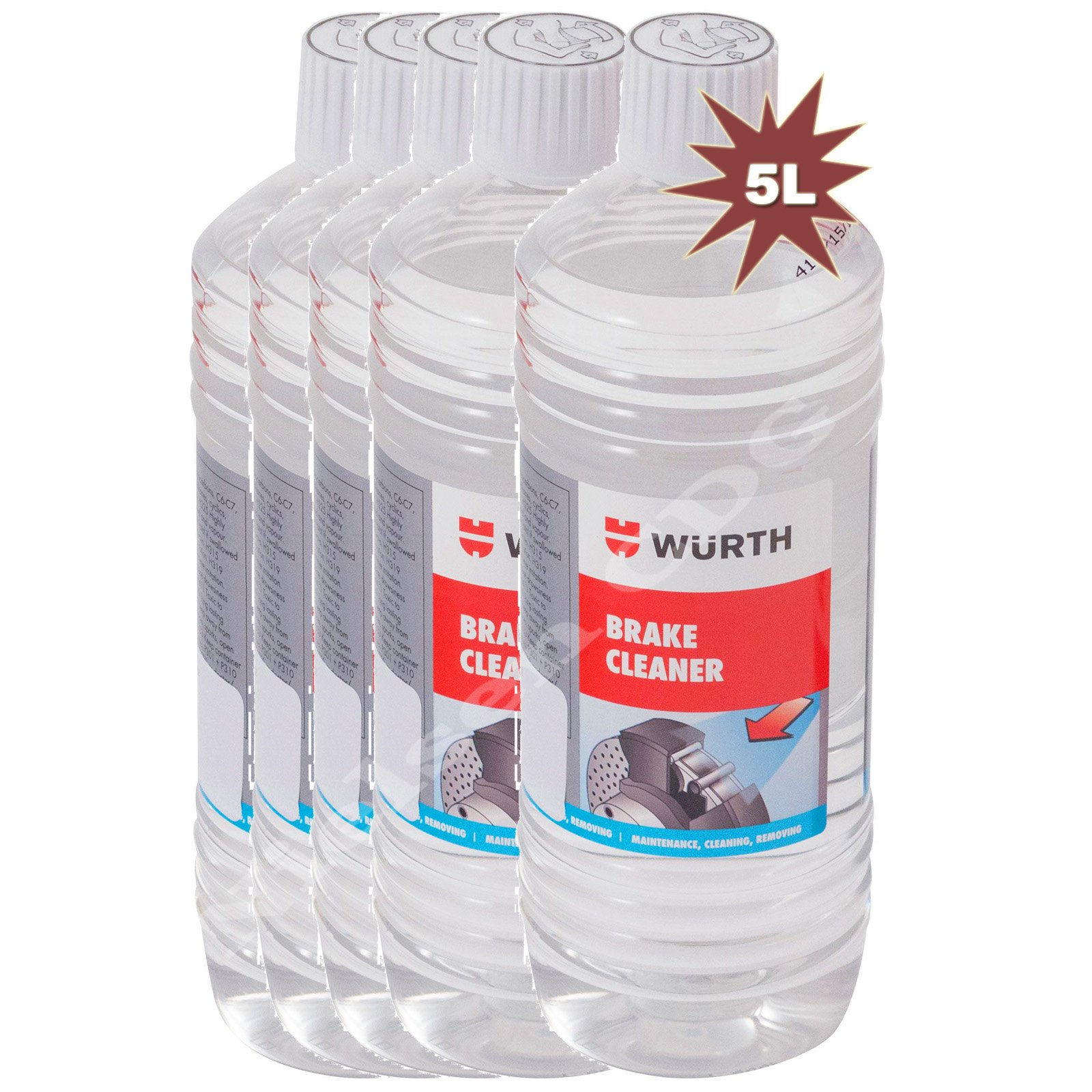 Wurth Brake / Clutch Cleaner 1Ltr 4pk Amazon.co.uk Automotive