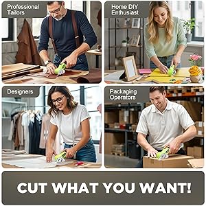 Cordless Electric Scissors: 4V Rechargeable Rotary Cardboard Cutter, 3000mAh Battery, with LED Light, 2 Blades, Box Cutter for Fabric Carpet Carton Plastic Leather Cloth