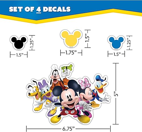 Miniatura 3 de Disney Junior Mickey Mouse Clubhouse - Calcomanías de Mickey Mouse y sus amigos para niños y adultos, calcomanías de vinilo para laptop, vaso,