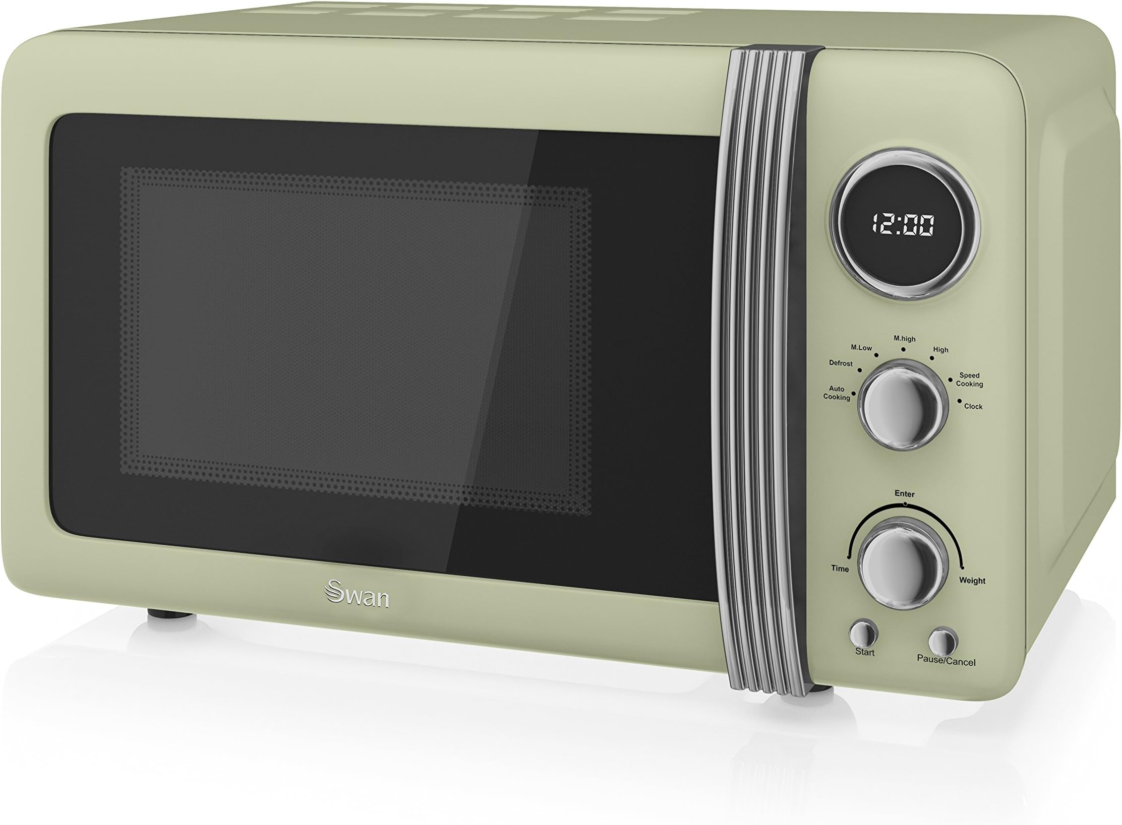 Swan Retro Digital Microwave Green, 20 L, 800 W, 3 Power Levels