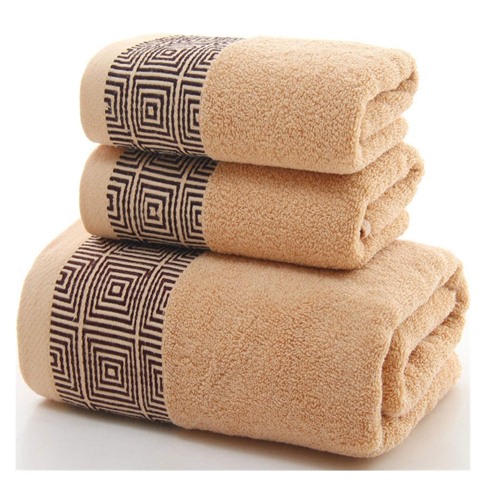 Toalla de Baño Toalla Toalla de Algodón de 3 Piezas Juego de Toallas de Baño Toalla de Baño 140X70Cm Toalla 35X75Cm Baño Doméstico,3 Piezas Azul Marino