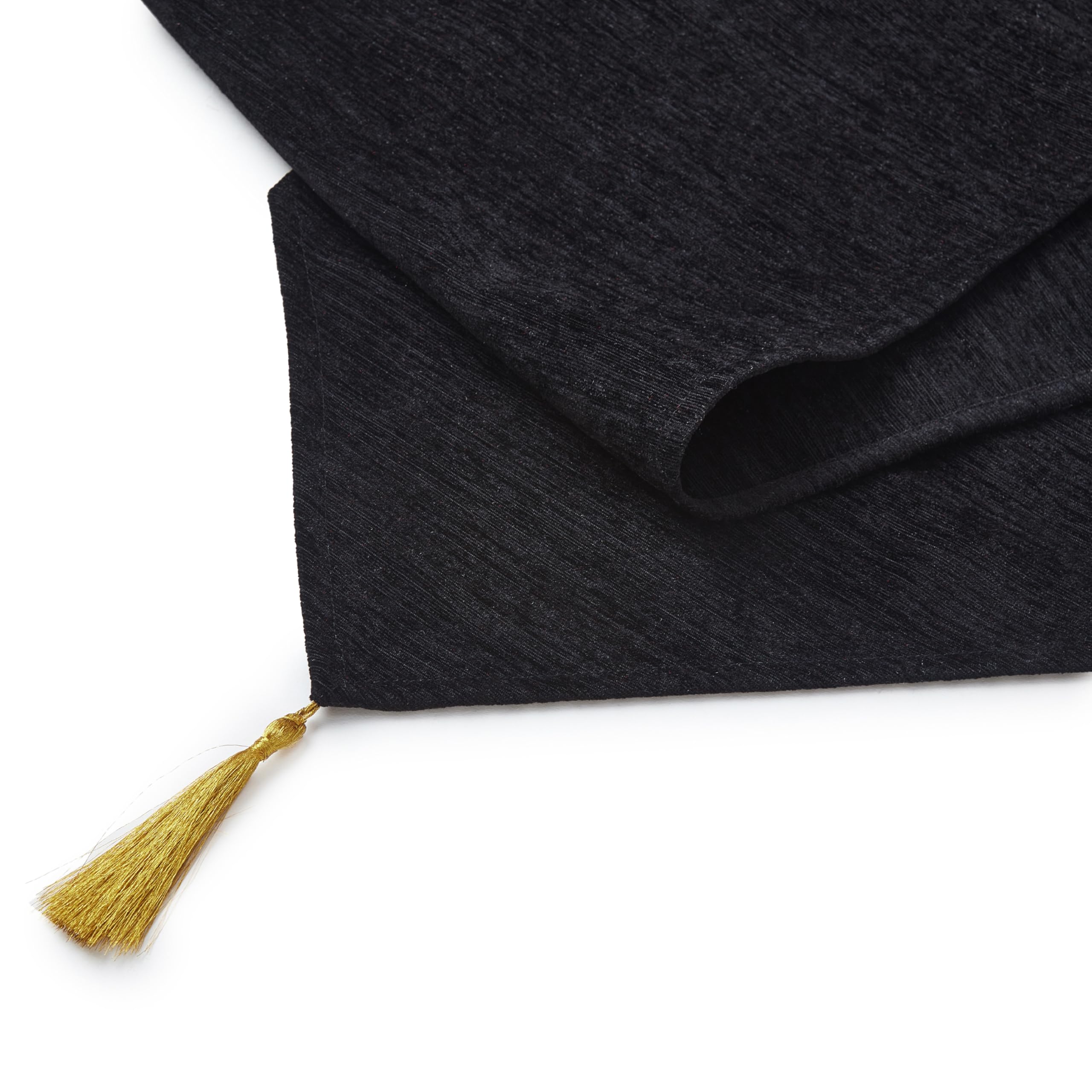 Runner Da Tavolo In Ciniglia Oro - Elegante Tovagliolo Decorativo Per Matrimoni E Occasioni Speciali