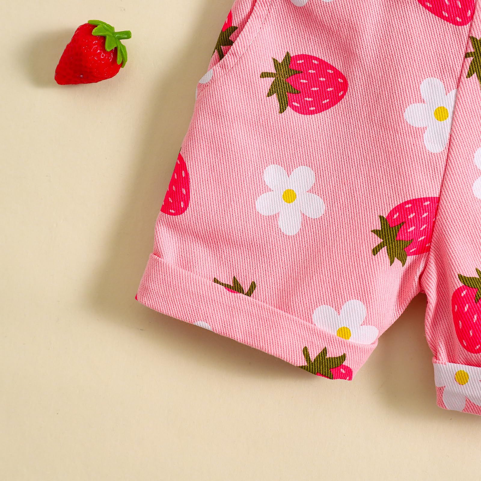 Salopette d'été pour bébé fille avec poche et porte-jarretelles