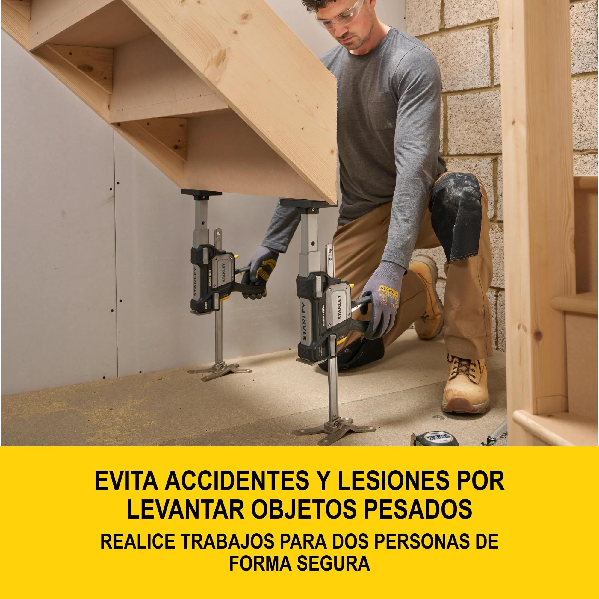 STANLEY TradeLift Plus FMHT83556-1 - Accesorio Multifuncional para Herramientas de elevación, nivelación, sujeción y extensión, Paquete Doble, FMHT83556-1