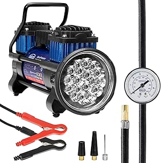 Alca 12V Powerful Air Compressor with 2 Cylinder