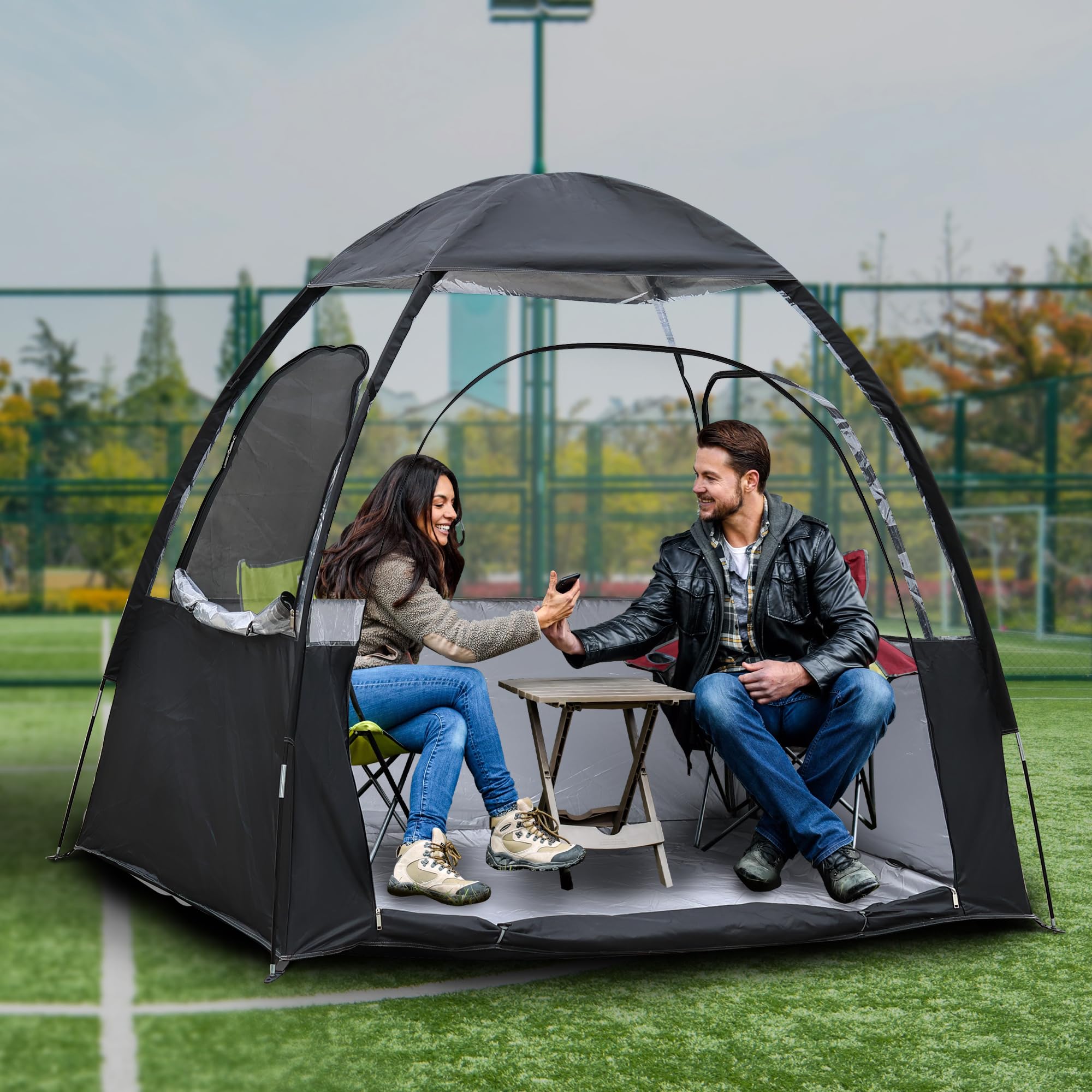 Sports Tent, Extra Large 2-3 Person Outdoor Bubble Tent, Transparent ...