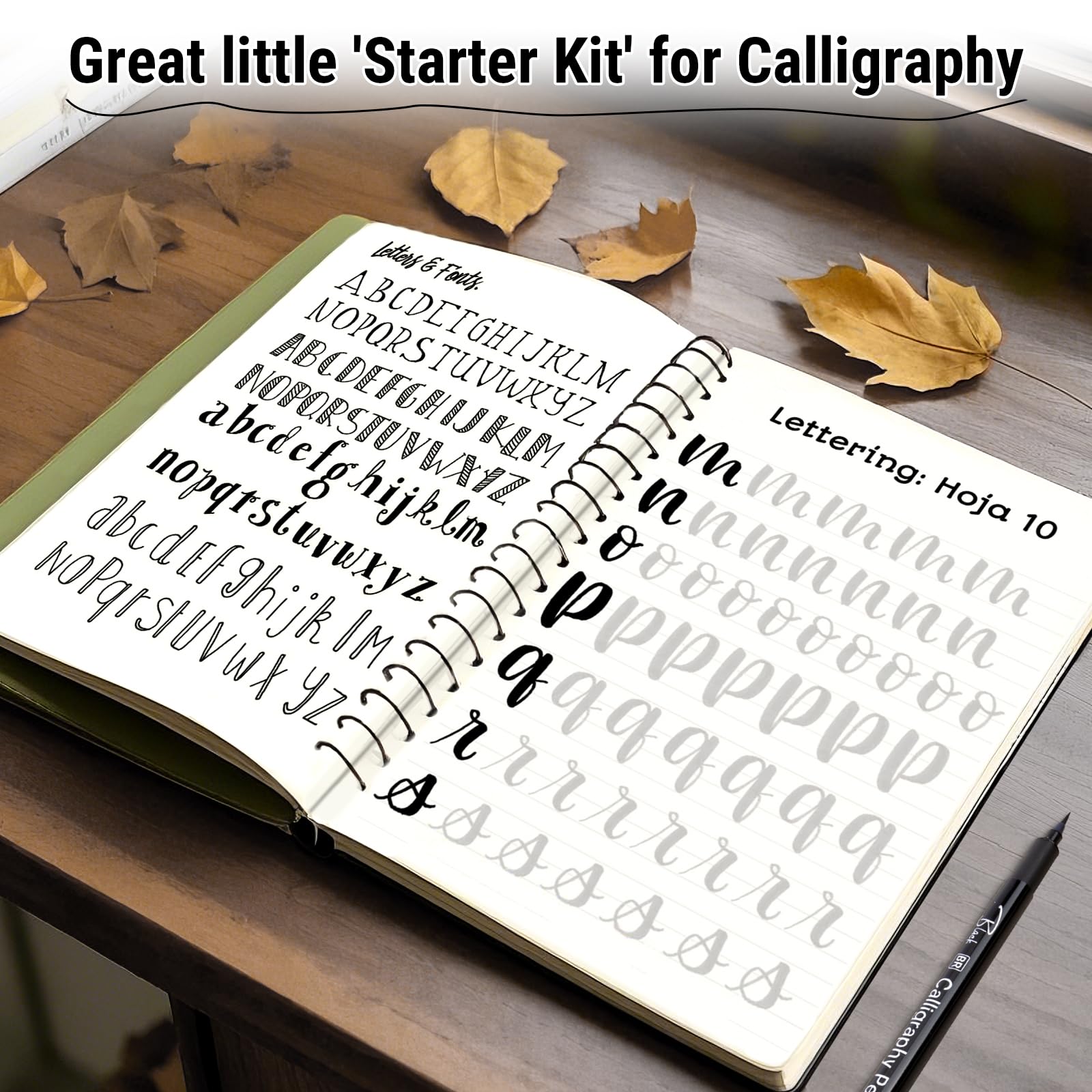 Calligraphy Pens, 12pcs Calligraphy Set for Beginners Brush Pens Black Drawing Pen - Image 4