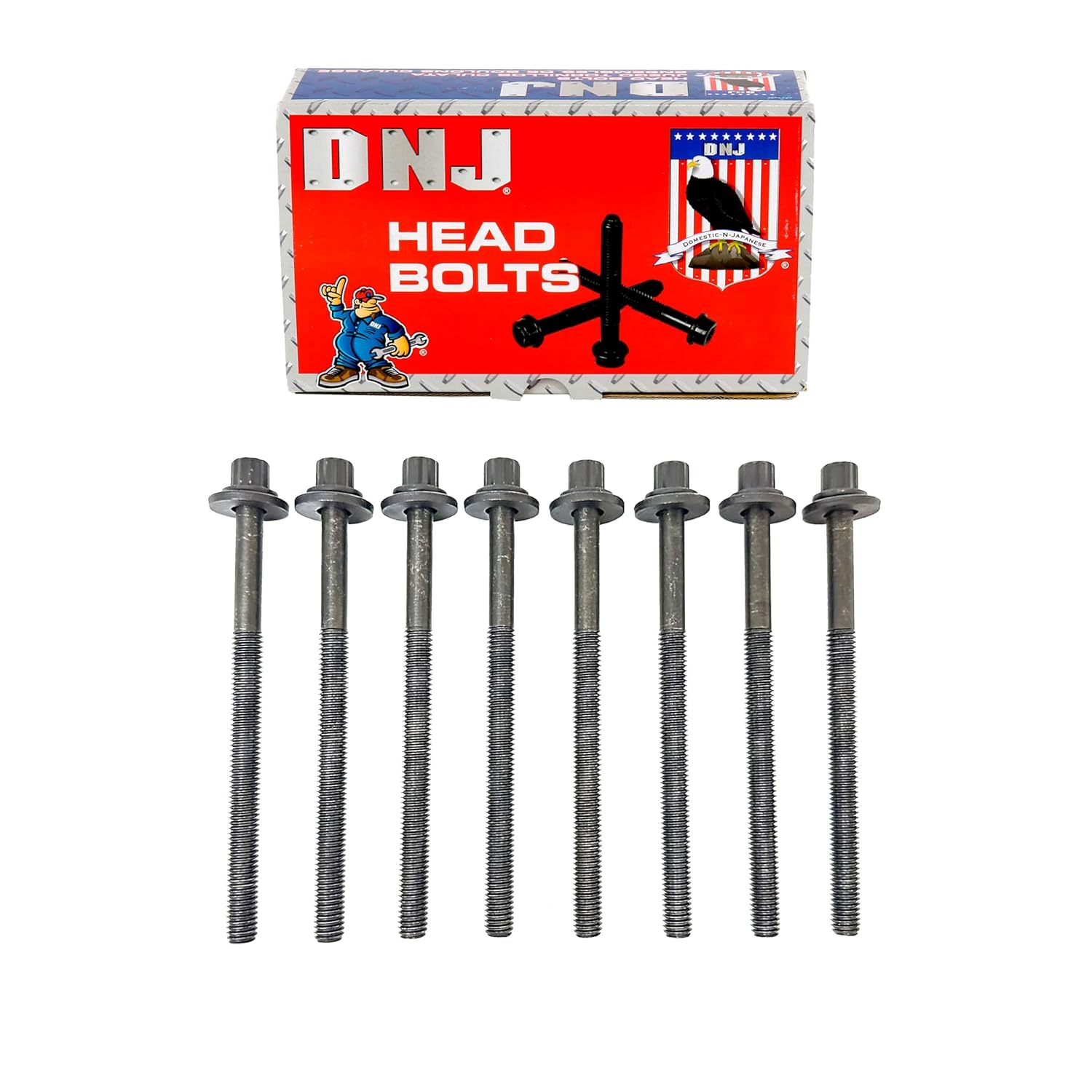 DNJ HBK4373 Head Bolt Kit for 2017-2018 Hyundai Elantra 1.4L L4 16V DOHC 1353cc