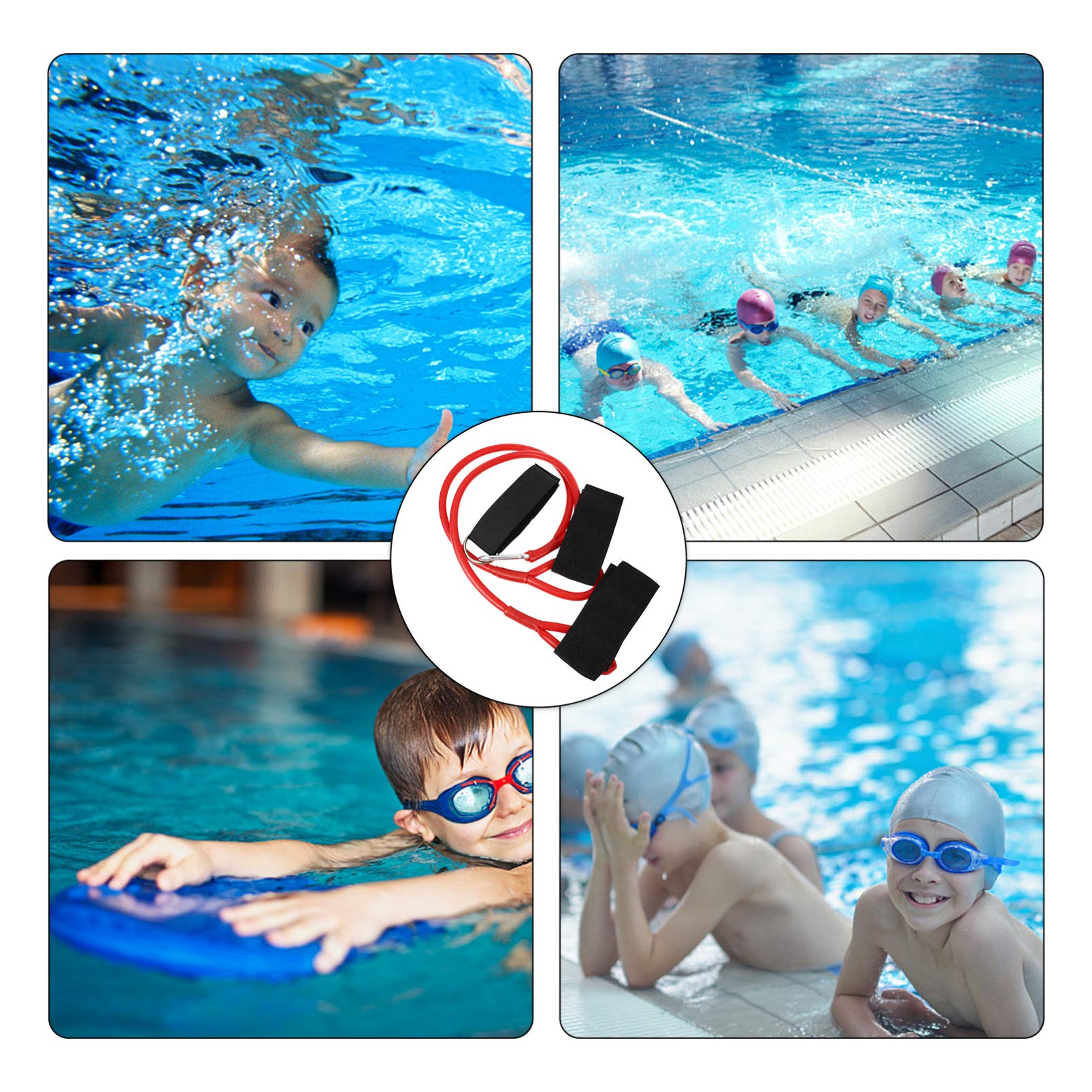 Bande de résistance de Natation équipement de résistance à la Natation équipement de Ceinture de Ceinture de nage de Musculation des Bras Latex