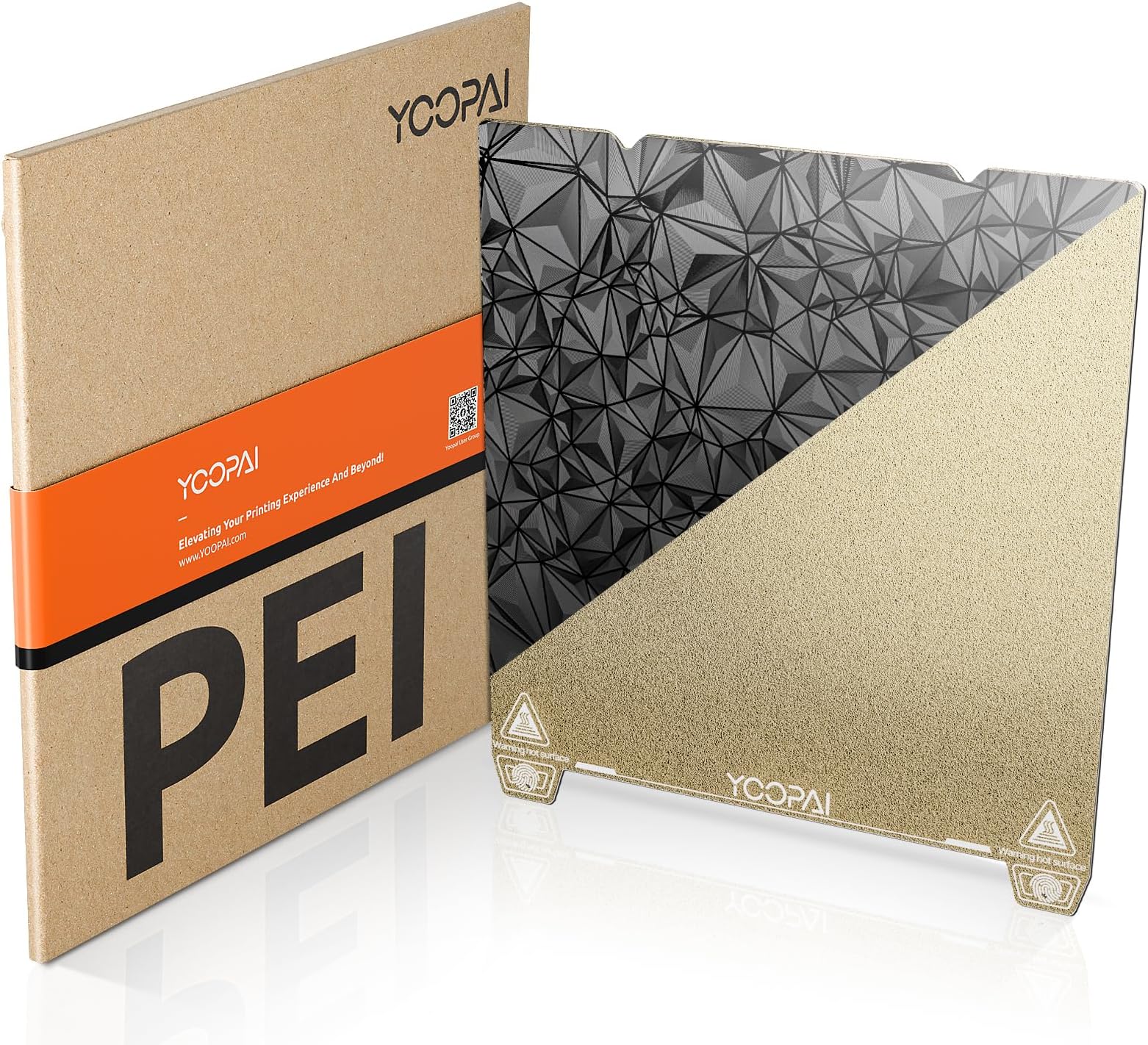 YOOPAI Textured PEI + Smooth PEO Sheet 235x235mm, Ender 3 Magnetic Build Plate Spring Steel Bed For Creality Ender 3/ Ender 3 Pro/Ender 3 V2/ Ender 3 S1/ Ender 3 Neo/Voxelab Aquila 3D Printer