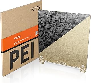 YOOPAI Doppelseitig Texturiert PEI + Glattes PEO Druckplatte 235x235mm, Magnetisch Spring Steel Druckbett für Creality Ender 3/ Ender 3 Pro/Ender 3 V2/ Ender 3 S1/ Ender 3 Neo/Voxelab Aquila