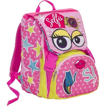 Seven- Zaino Sj Girl Sdoppiabile Big Flip System+Astuccio 28 Lt-Rosa,  Multicolore, : Amazon.it: Valigeria