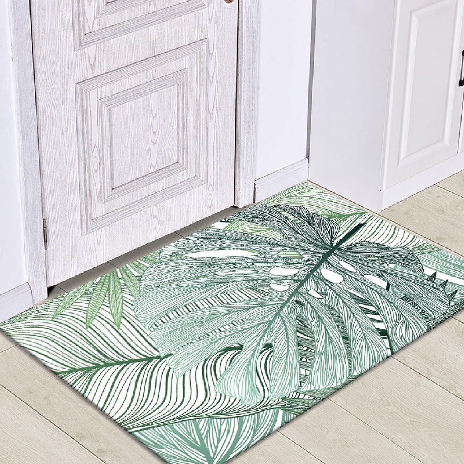 Tapis de sol tropical pour sublimer l'entrée et la cuisine