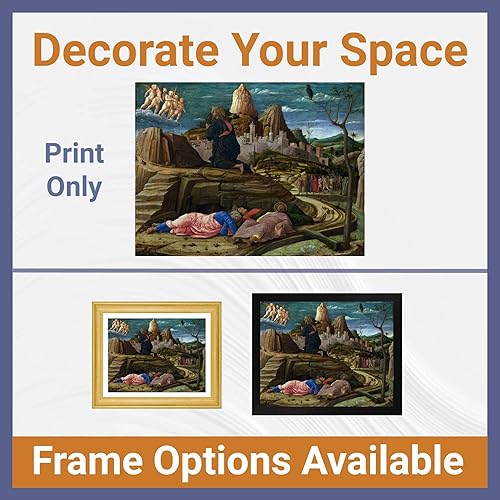 Miniatura 3 de Cabaña perdida La agonía en el jardín de Getsemaní de Andrea Mantegna  Impresión sin marco  Reproducción de pintura de obras de arte finas  Póster