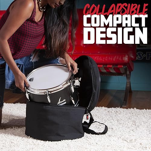 Miniatura 4 de Gator Cases Protechtor Series - Bolsas acolchadas de nailon de cinco piezas para juegos de batería estilo Fusion Se adapta a 22 x 18 pulgadas, 10 x